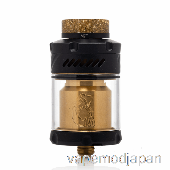 VAPE MOD Hellvape Dead Rabbit V3 25mm RTA [6th Anni] ブラックゴールド